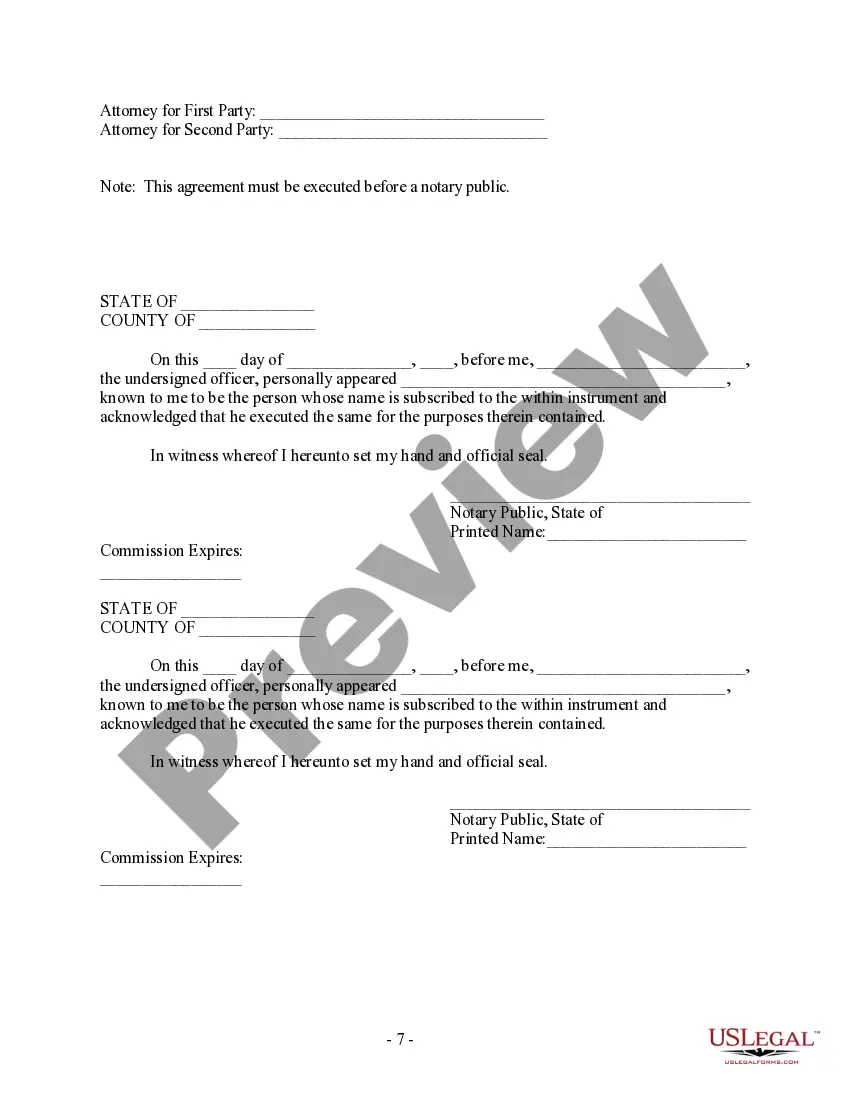 Preview Postnuptial Property Agreement