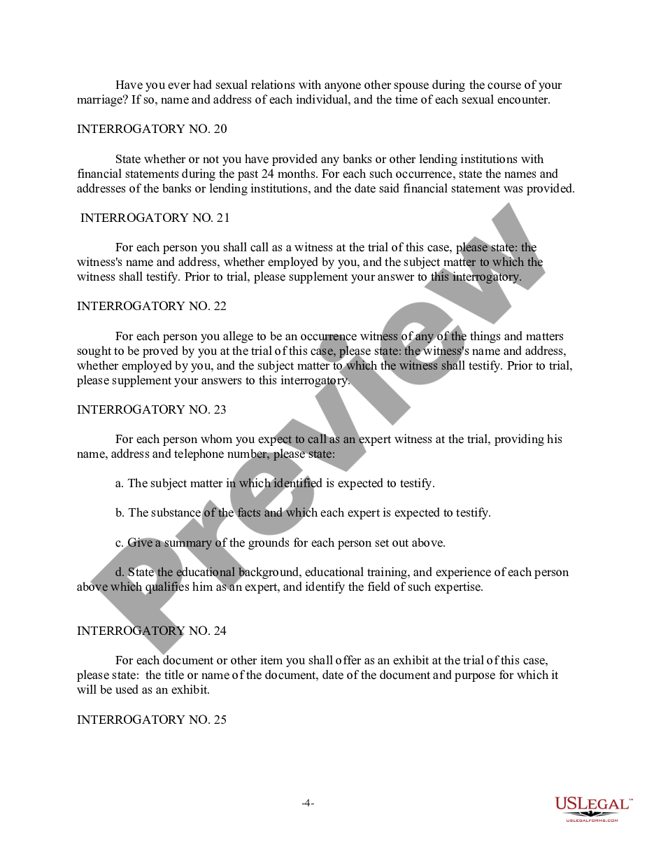 page 3 Discovery Interrogatories from Defendant to Plaintiff with Production Requests preview