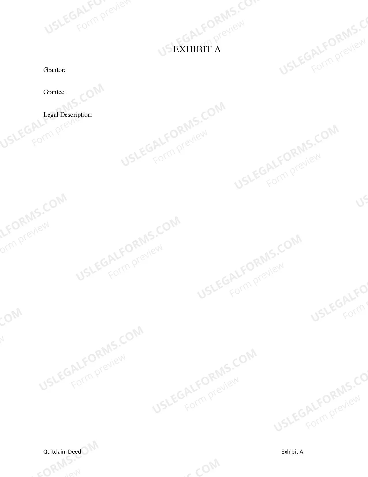 Preview Quitclaim Deed - Limited Liability Company to an Individual