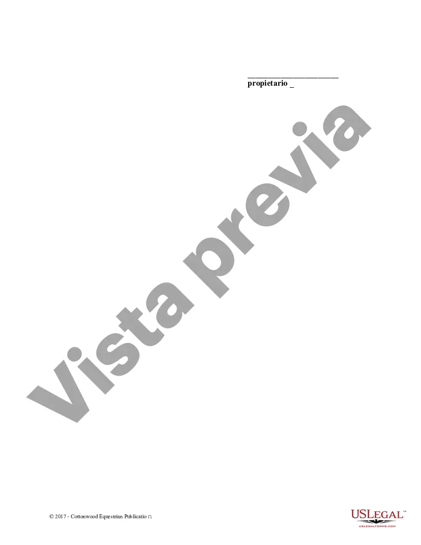 Get Liberación y exención de acarreo - Formularios equinos para caballos Preview Liberación y exención de acarreo - Formularios equinos para caballos