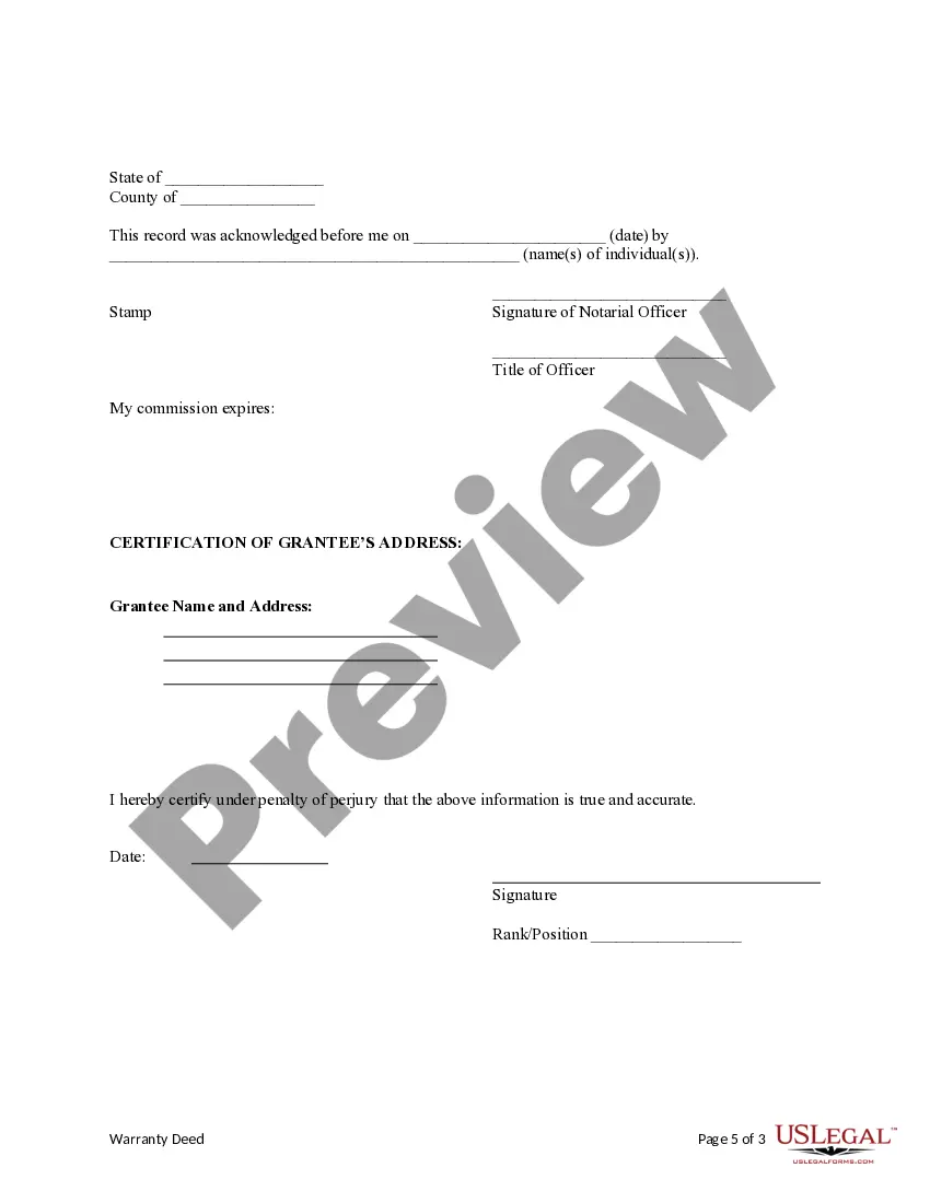 Get Warranty Deed from two Individuals to LLC Preview Warranty Deed from two Individuals to LLC