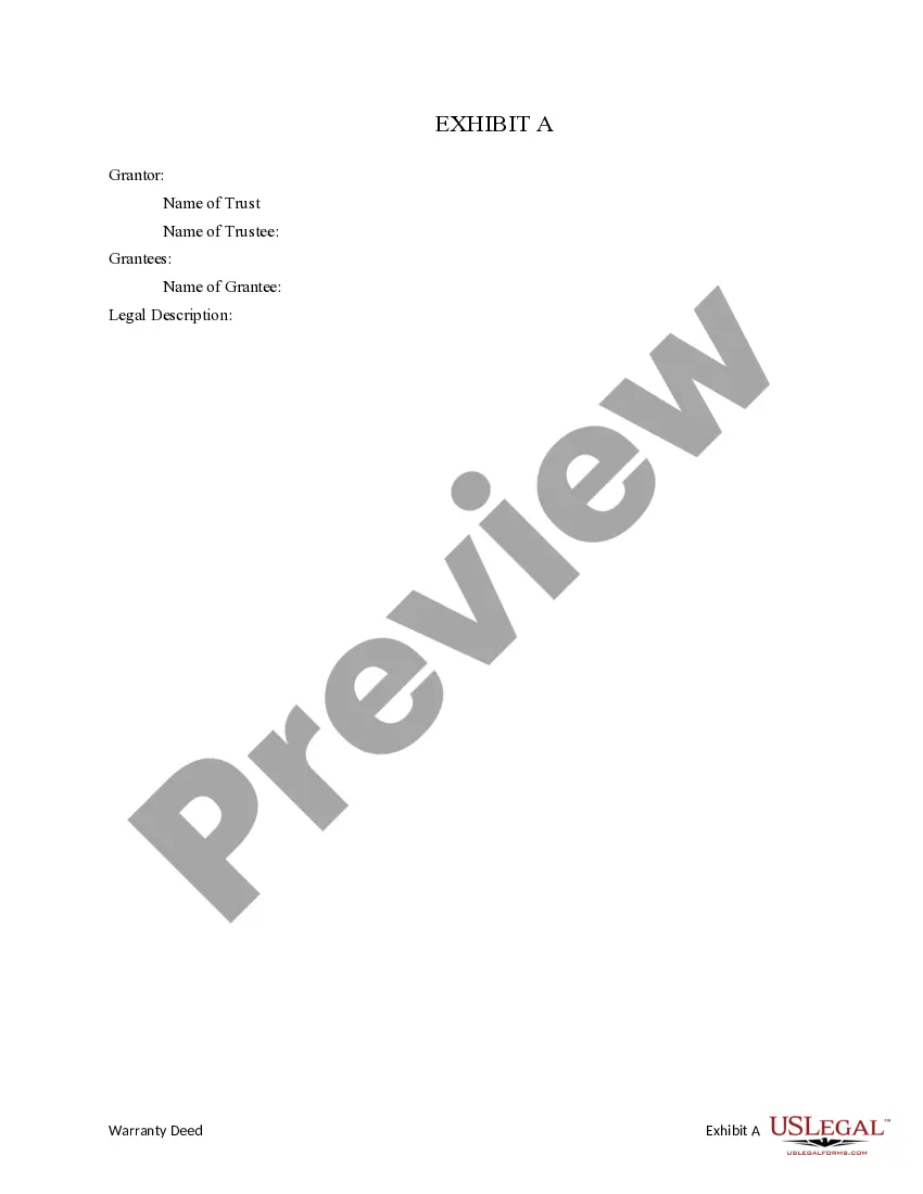 Preview Warranty Deed from Trust to an Individual