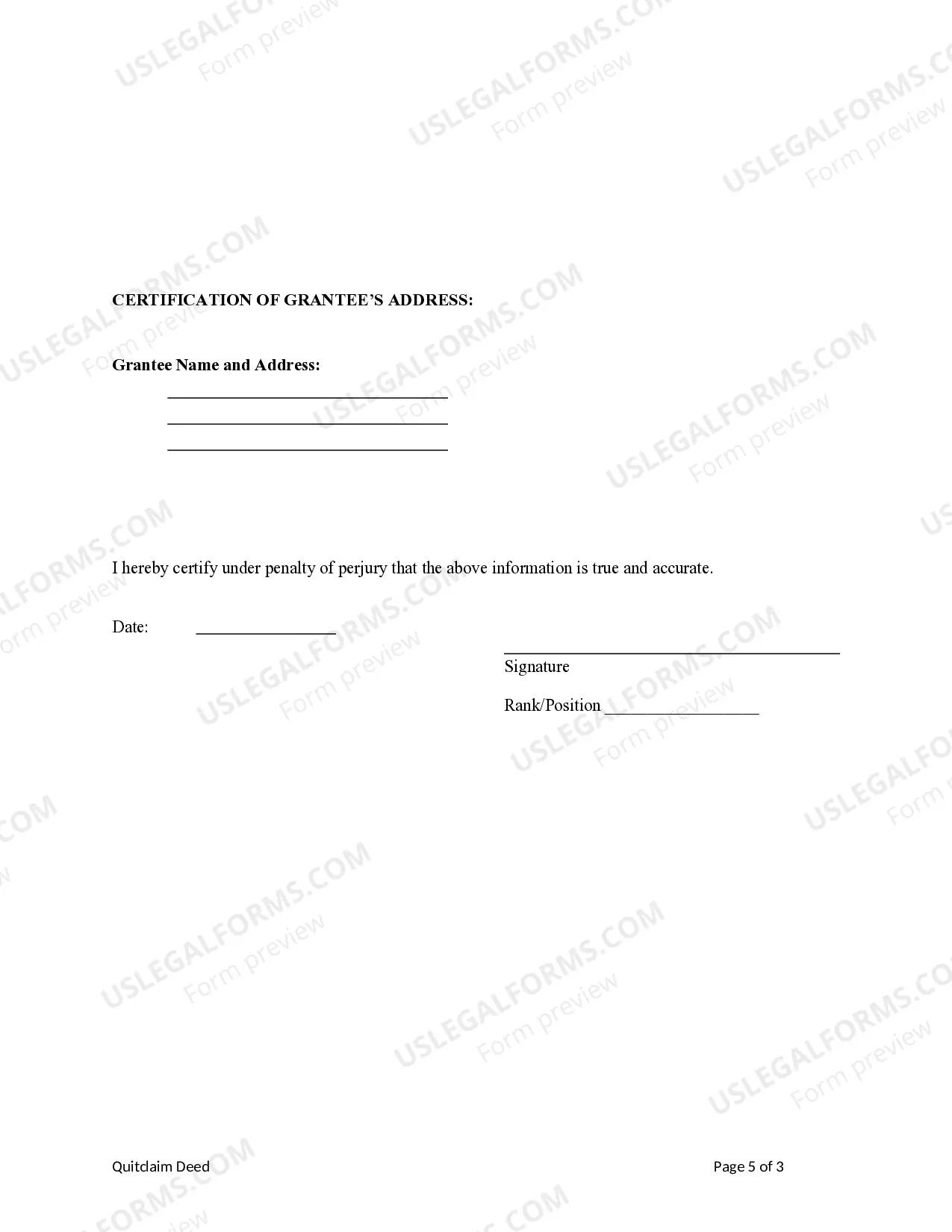 Preview Quitclaim Deed by Two Individuals to Corporation