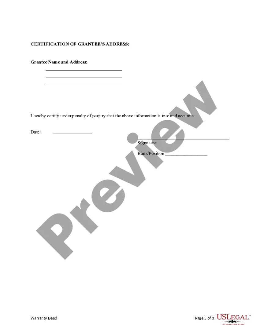 Preview Warranty Deed from Individual to LLC