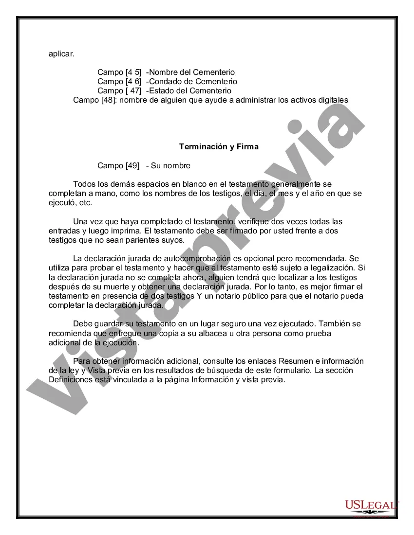 Preview Testamentos Mutuos o Últimas Voluntades y Testamentos para Personas Solteras que conviven con Hijos Menores