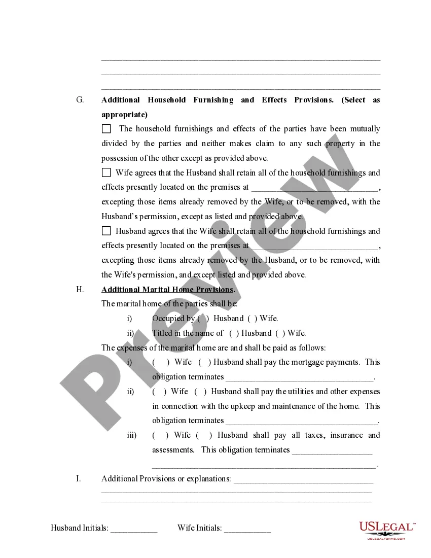 Get Marital Domestic Separation and Property Settlement Agreement Adult Children Parties May have Joint Property or Debts where Divorce Action Filed Preview Marital Domestic Separation and Property Settlement Agreement Adult Children Parties May have Joint Property or Debts where Divorce Action Filed