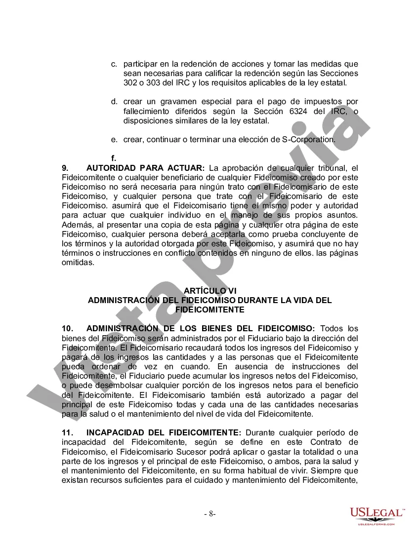 Preview Fideicomiso en vida para esposo y esposa con hijos menores o adultos