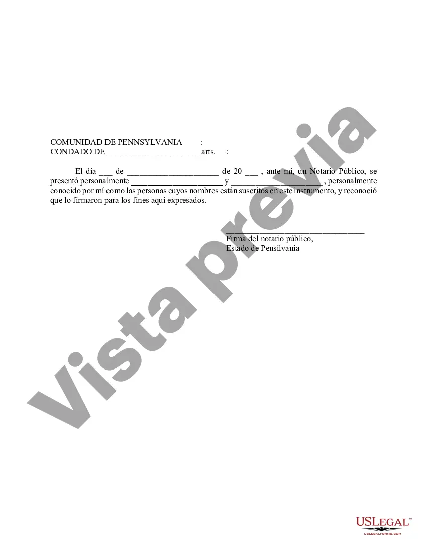 Preview Resumen del Acuerdo de Fideicomiso en Vida Revocable