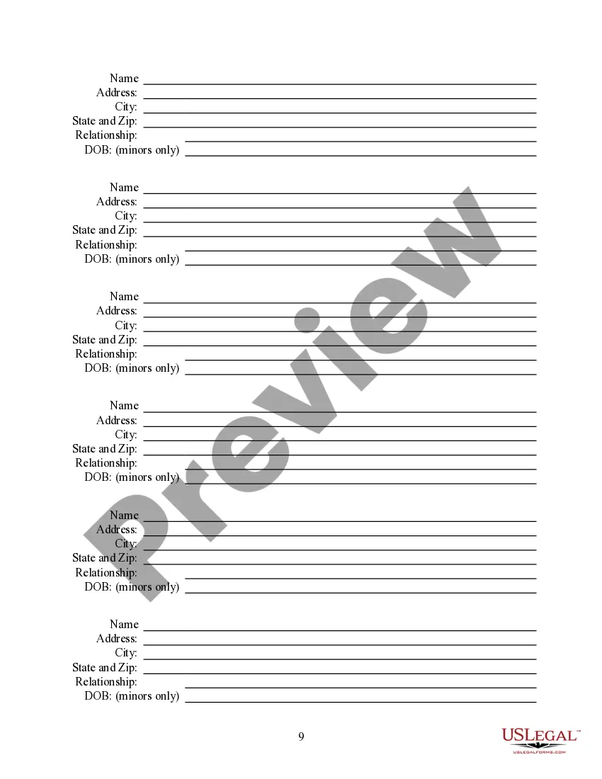 Preview Summary Administration Package - Not More than $50,000 - Small Estates