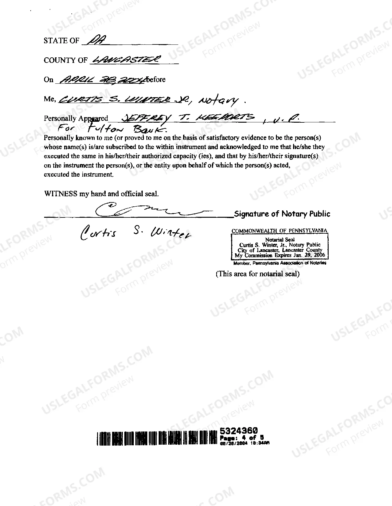 Preview Subordination Agreement by Junior Lender to New Senior Security Instrument