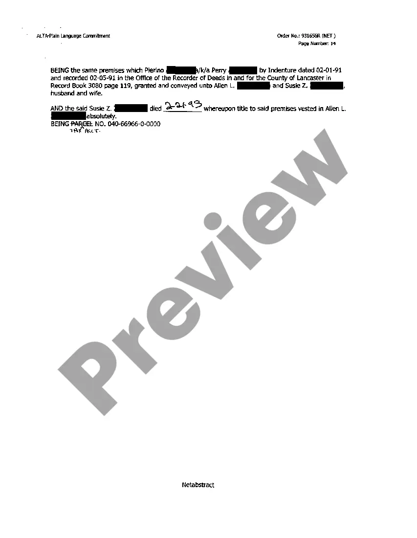 Preview Assignment of Rents