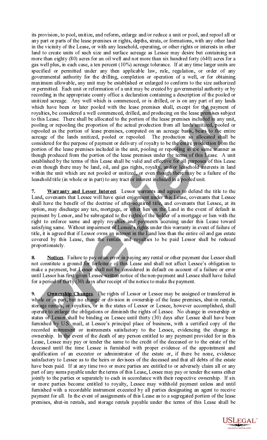 Get Paid Up Lease Pooling Provision Preview Paid Up Lease Pooling Provision