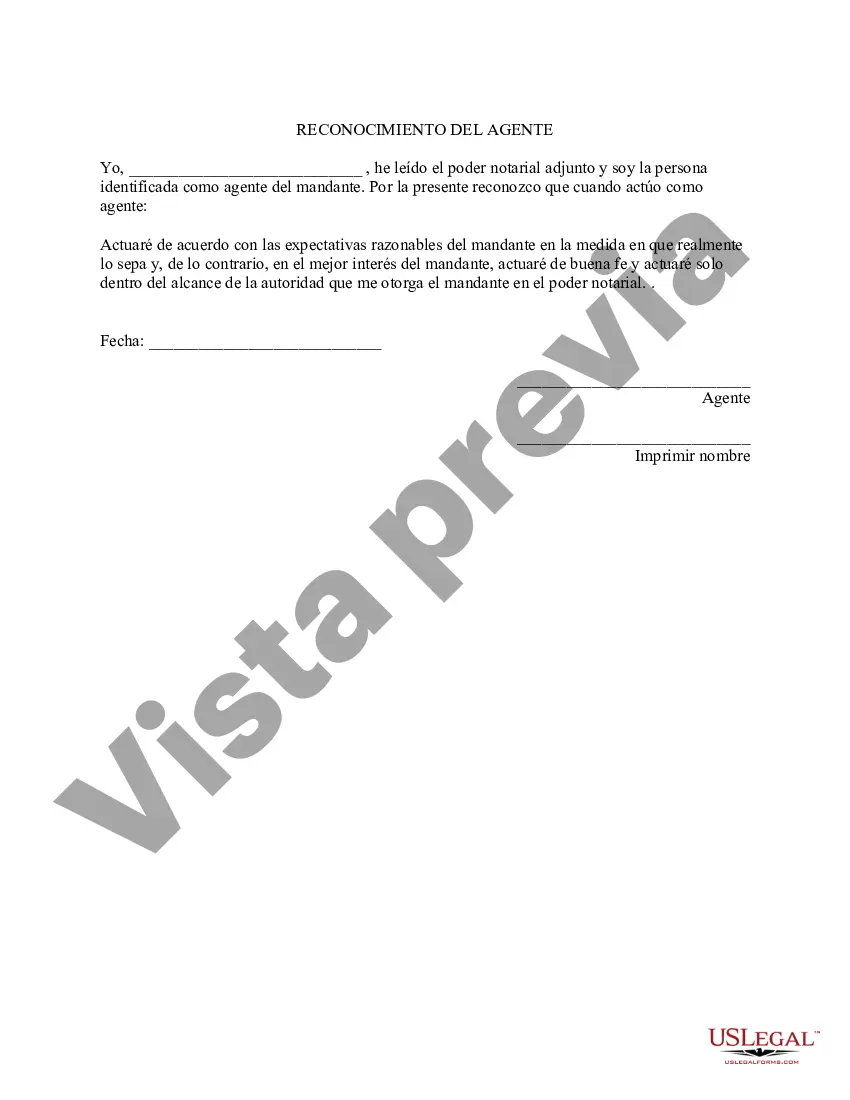 Preview Poder General para el Cuidado y Custodia del Hijo o Hijos