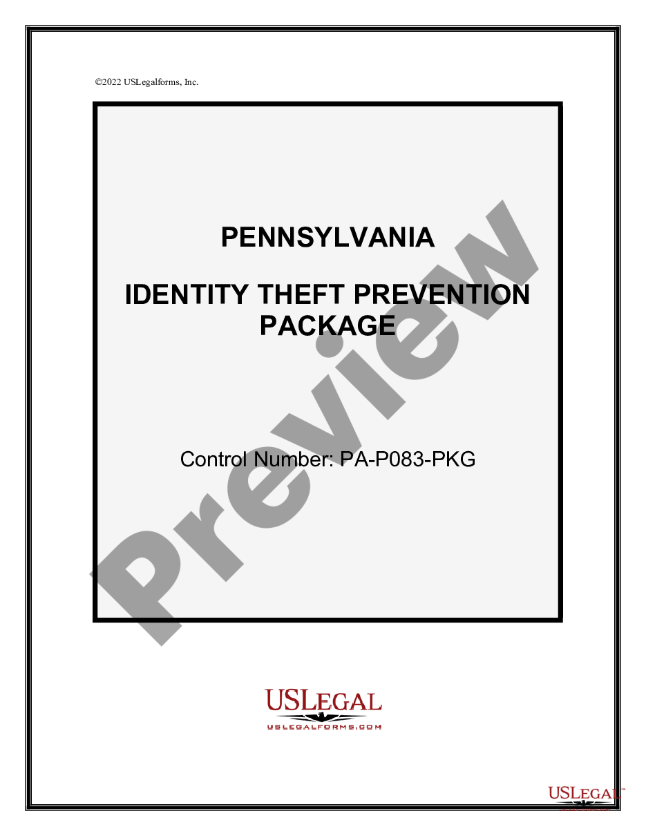 page 0 Identity Theft Prevention Package preview