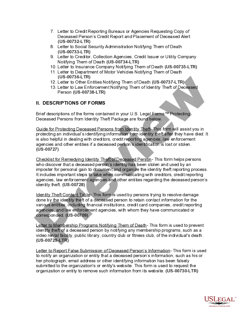 Get Pennsylvania Protecting Deceased Persons from Identity Theft Preview Pennsylvania Protecting Deceased Persons from Identity Theft