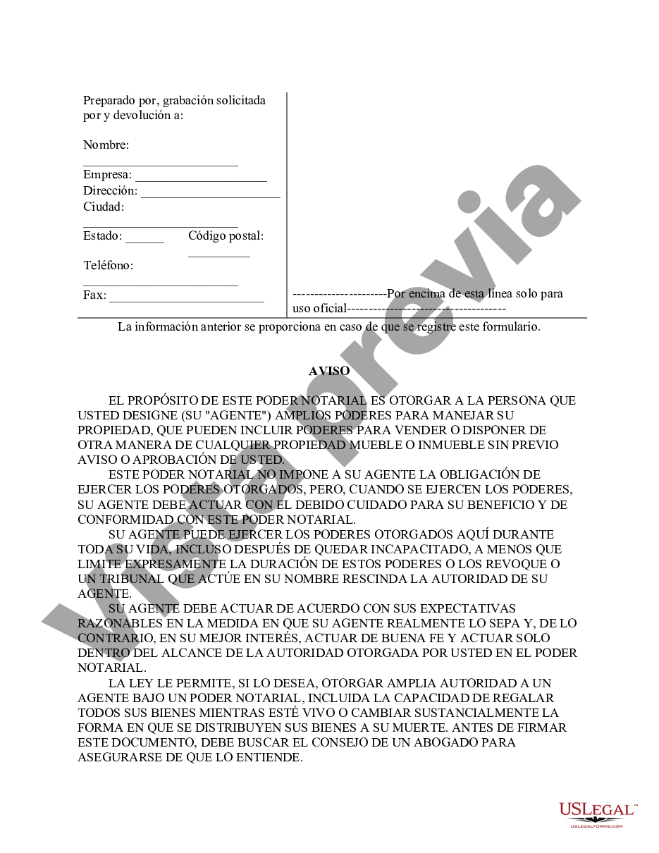 Pennsylvania Poder Notarial Limitado En El Que Se Especifican Poderes Con Ejemplos De Poderes 4462