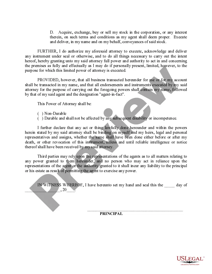 Get Limited Power of Attorney where you Specify Powers with Sample Powers Included Preview Limited Power of Attorney where you Specify Powers with Sample Powers Included
