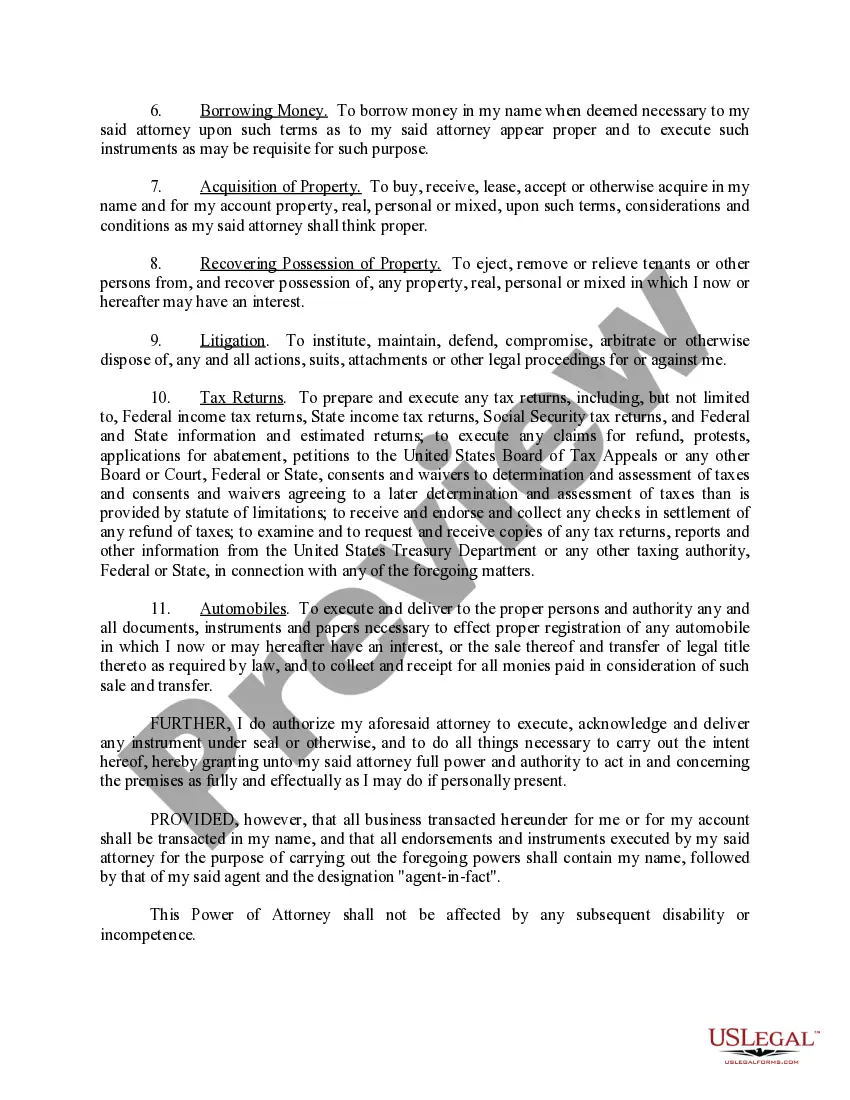 Get General Power of Attorney Preview General Power of Attorney