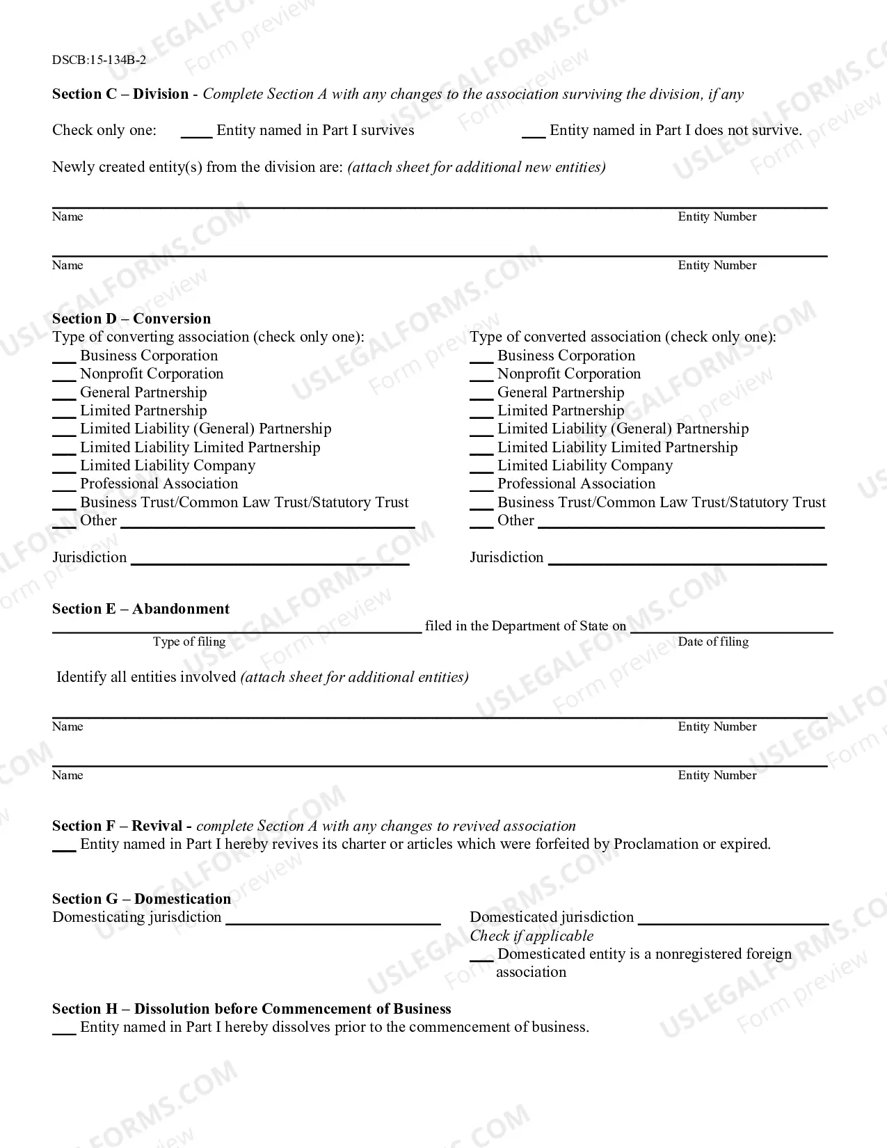 Preview Pennsylvania Change of Registered Agent