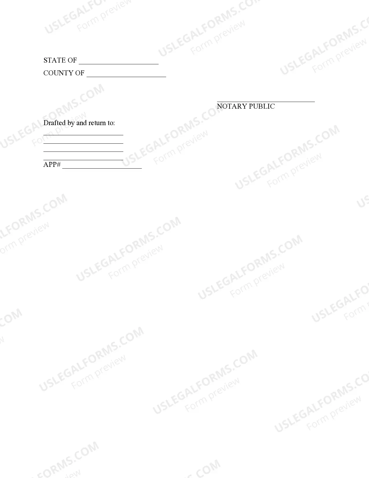 Preview Affidavit of Lost Mortgage