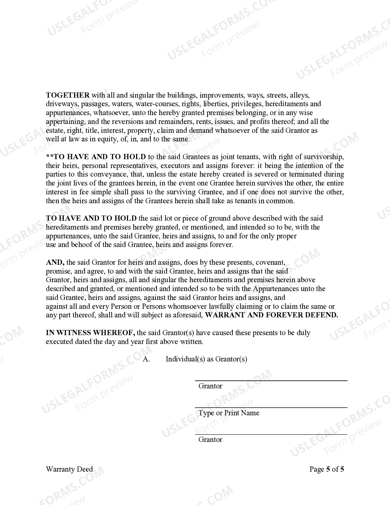 Preview Warranty Deed from Limited Partnership or LLC is the Grantor, or Grantee