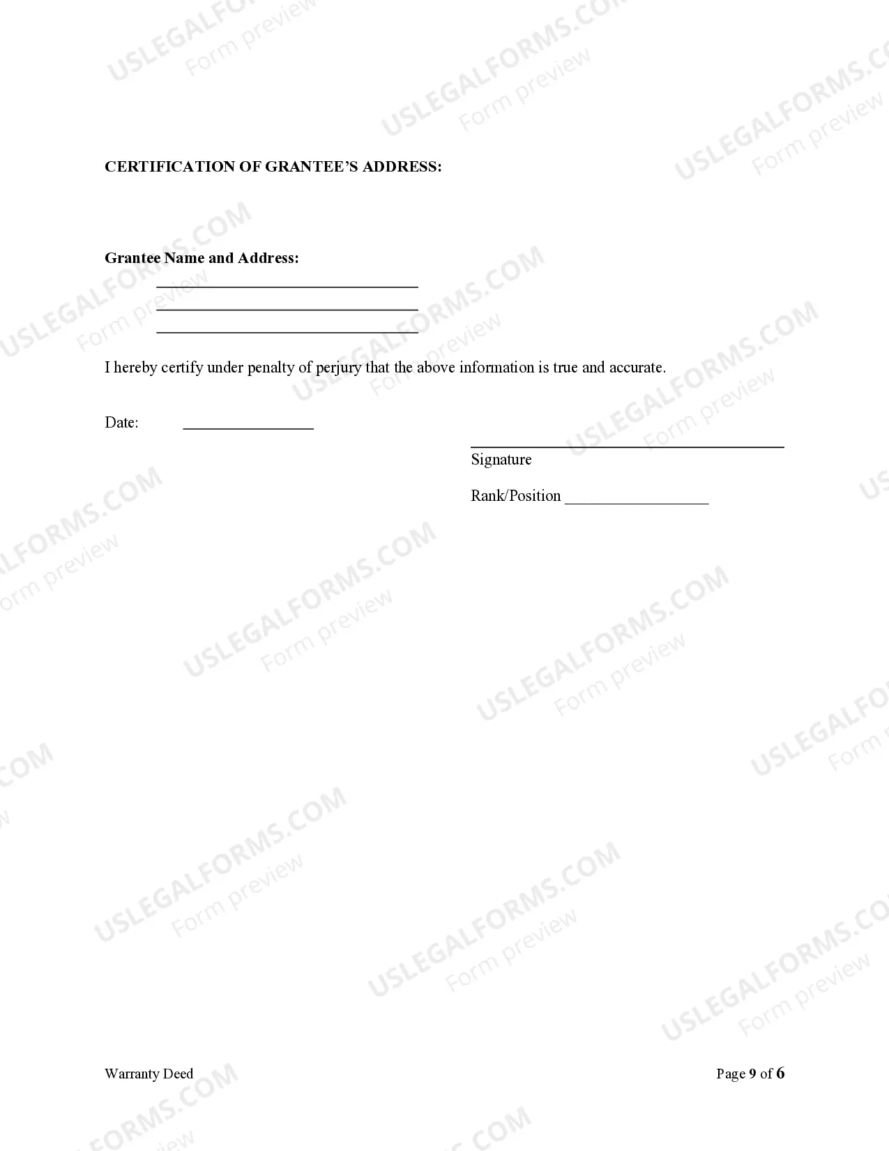 Preview Limited Warranty Deed from two Individuals to One Individual