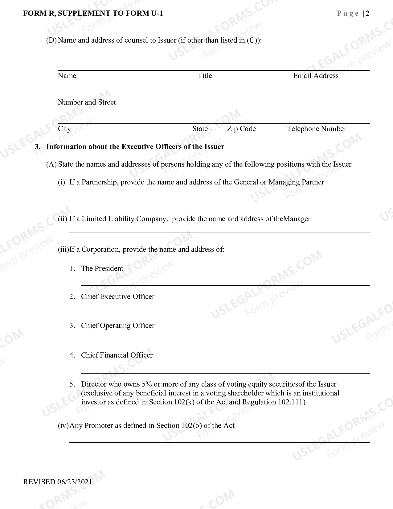 Preview Uniform Application to Register Securities