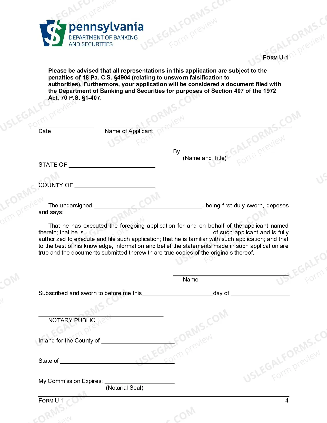 Preview Uniform Application to Register Securities