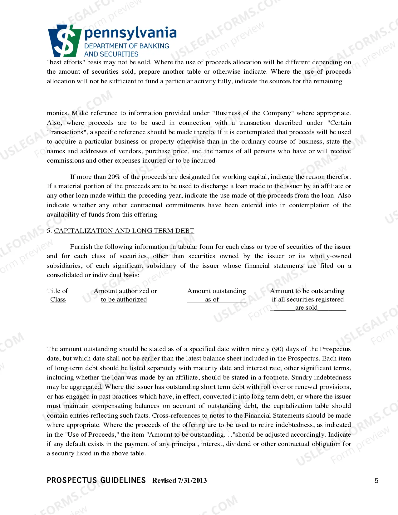Preview Prospectus Guidelines(PDF)