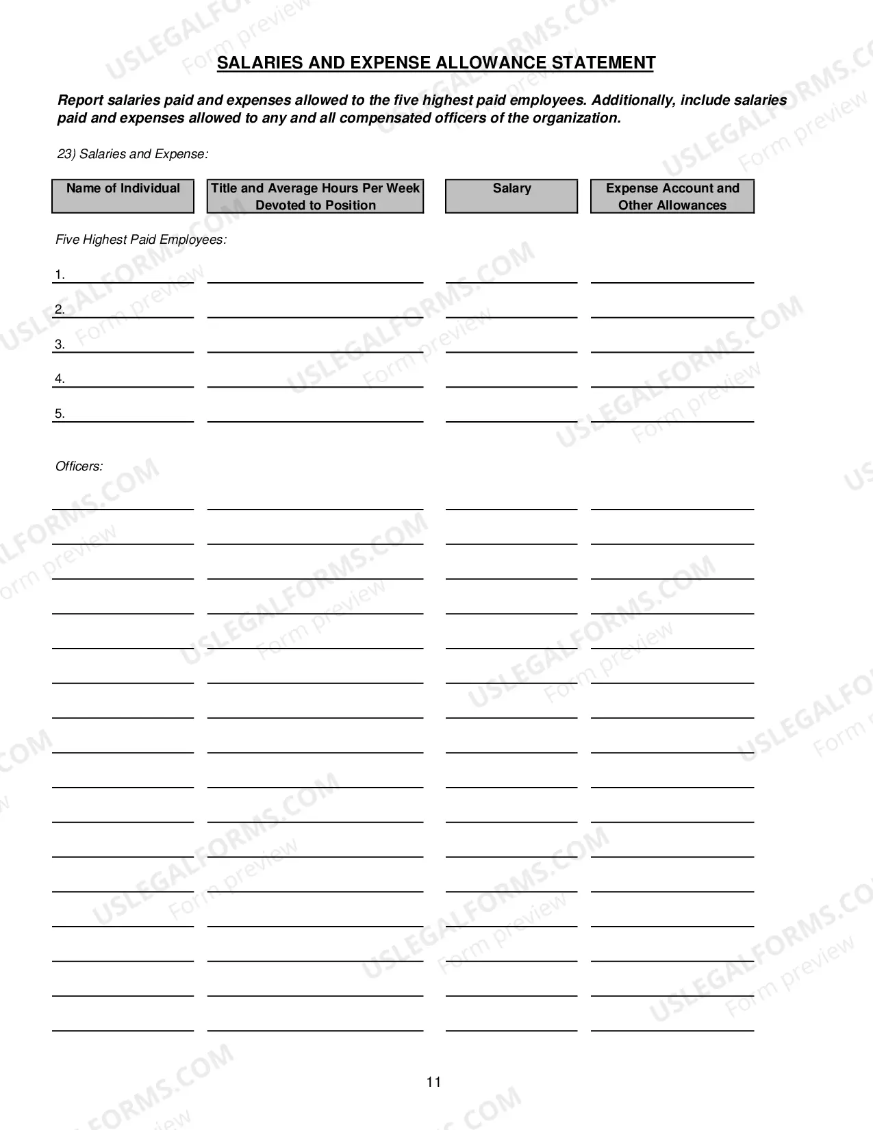 Preview Pennsylvania Public Disclosure Form