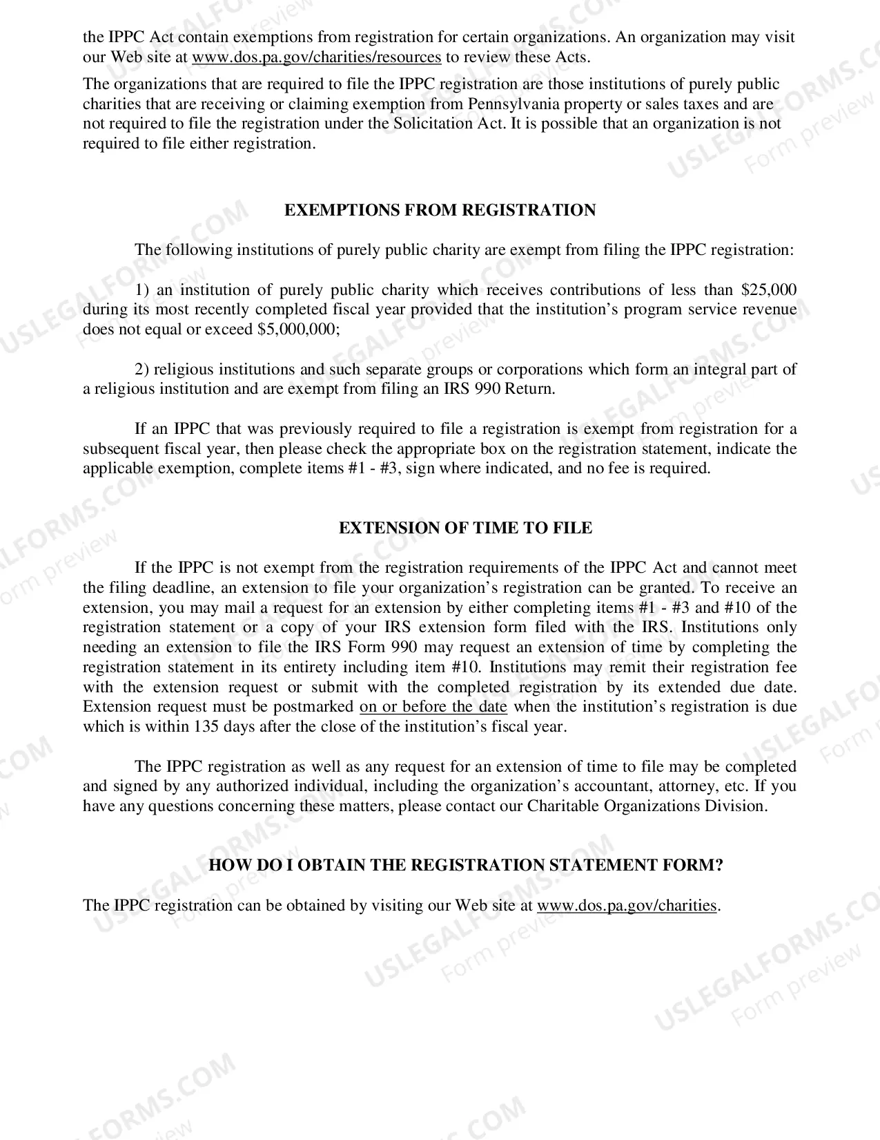 Preview Registration Statement