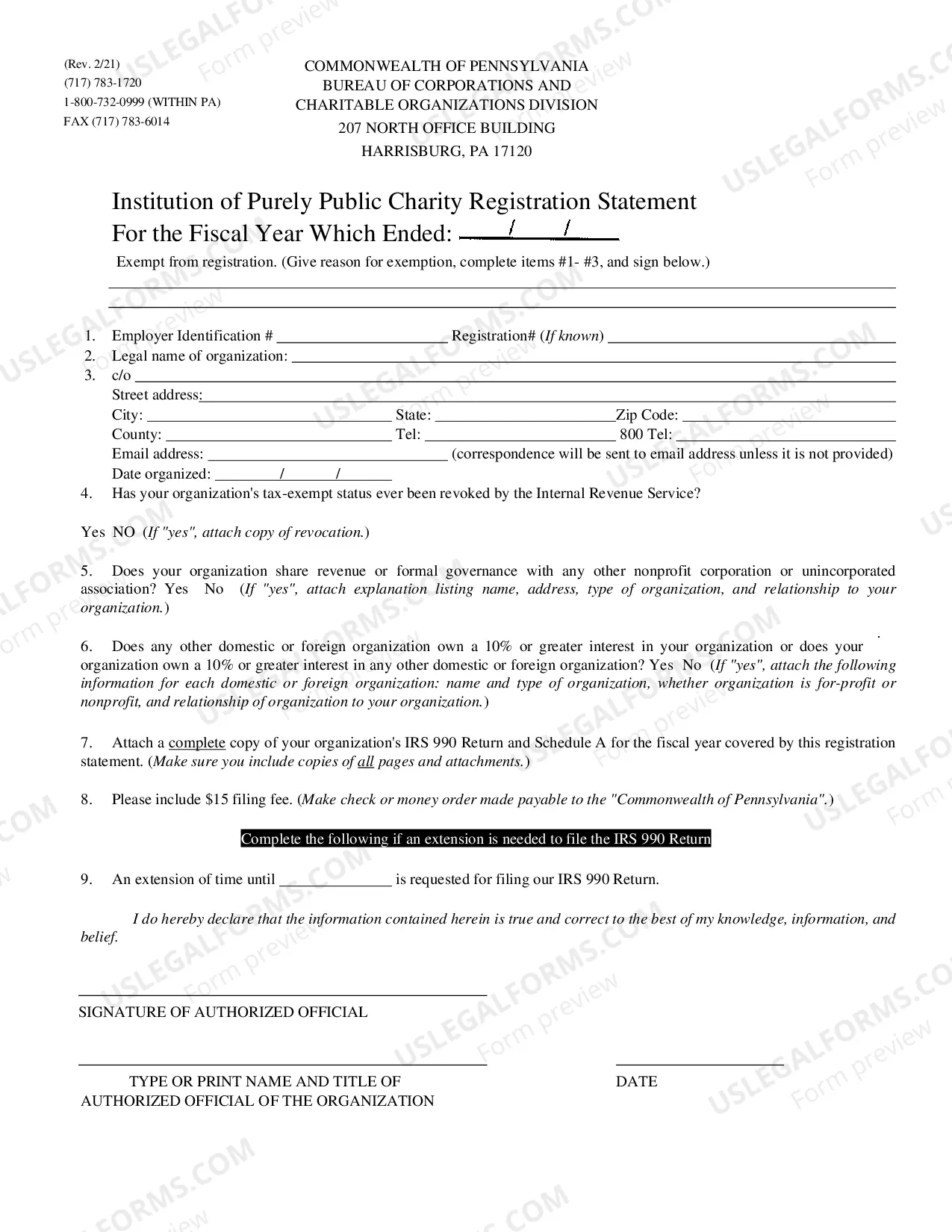 Preview Registration Statement