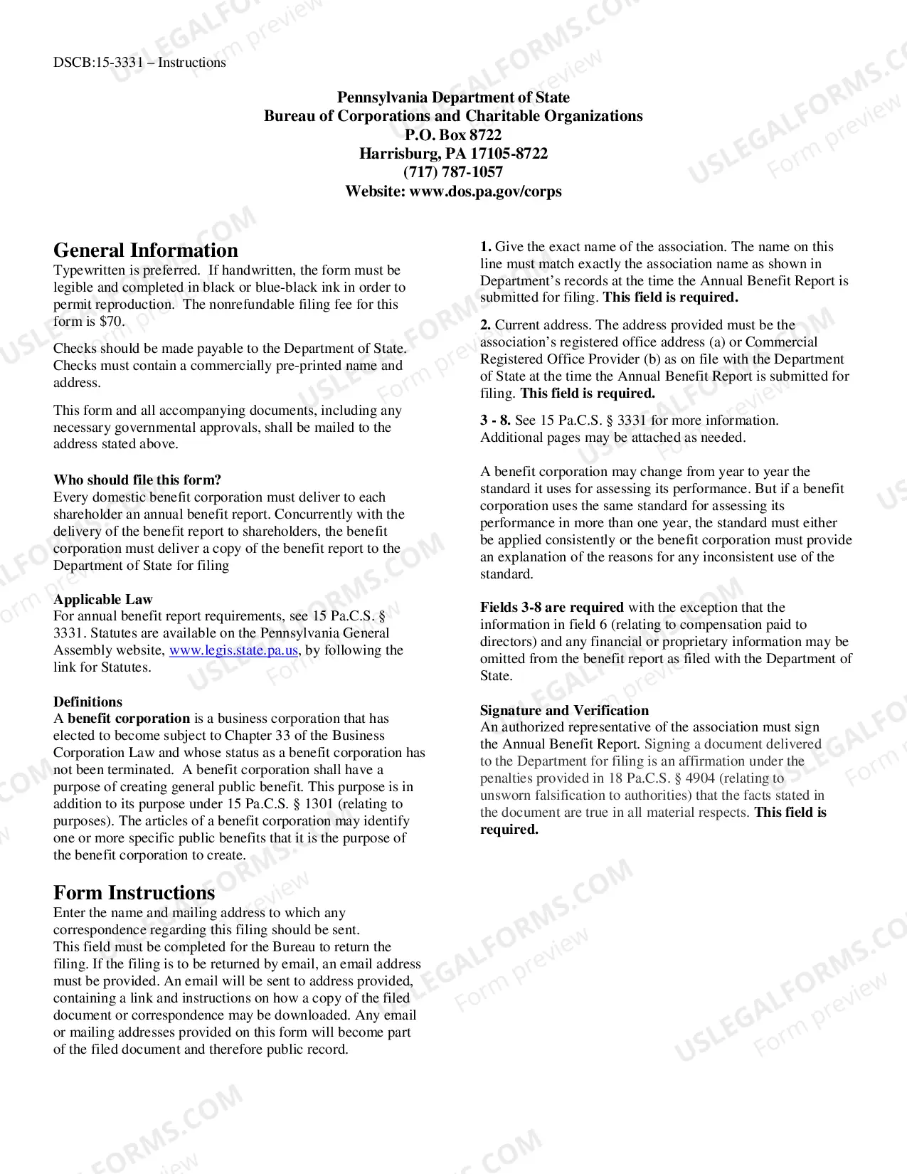 Preview Annual Benefit Report