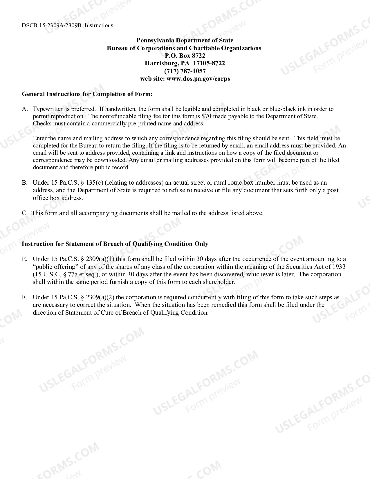 Preview Breach Cure of Qualifying Condition
