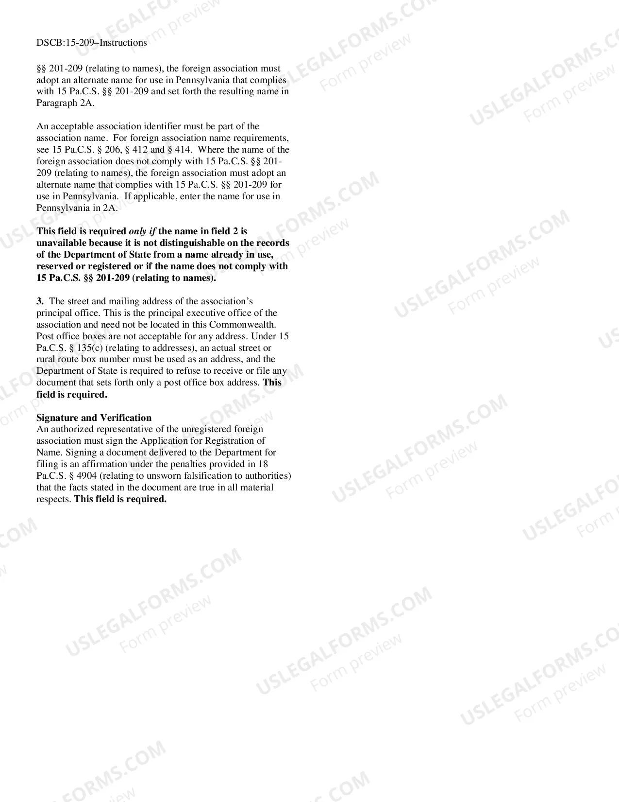 Preview Application For Registration of Name Nonqualified Foreign Corporation