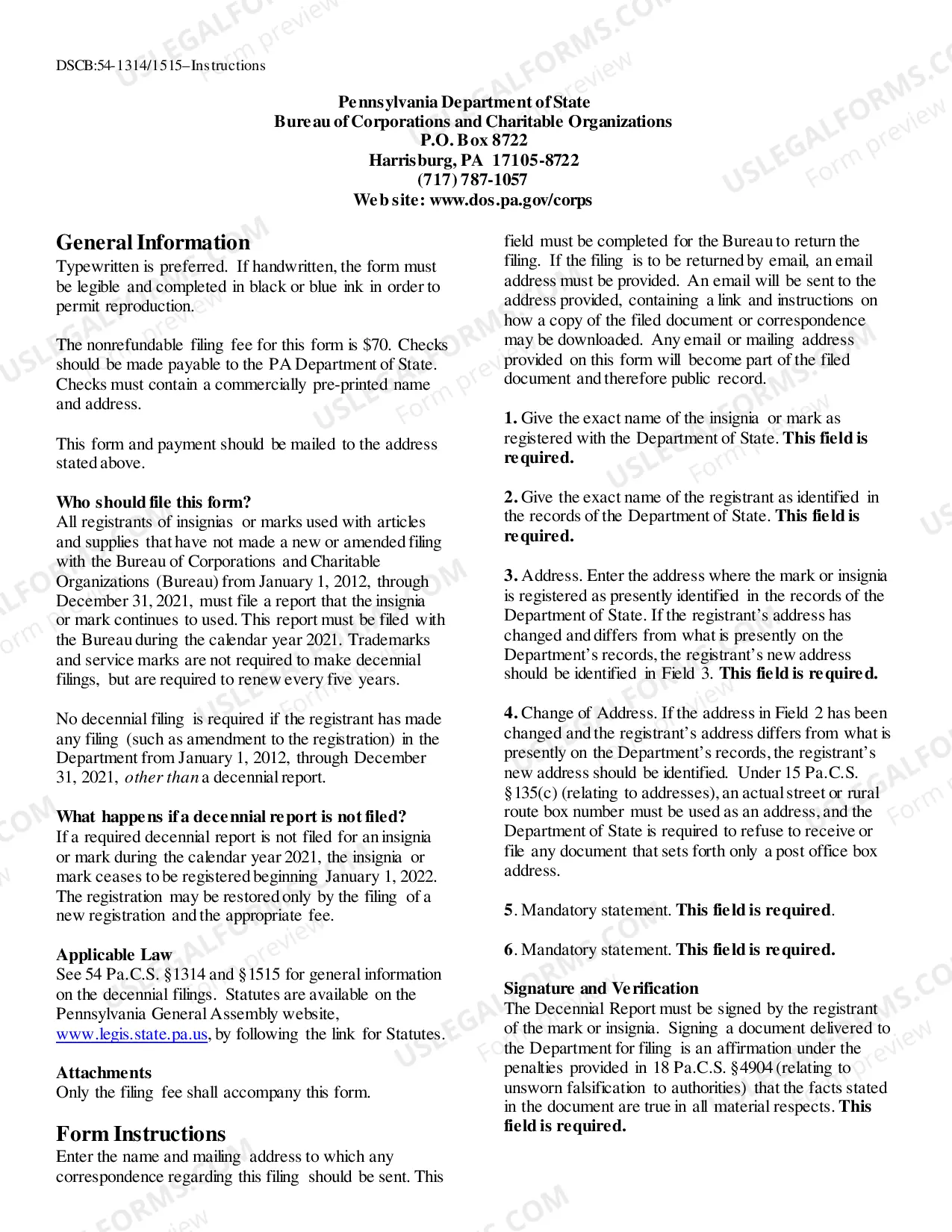 Preview Decennial Report Insignia Or Mark Used With Articles Or Supplies