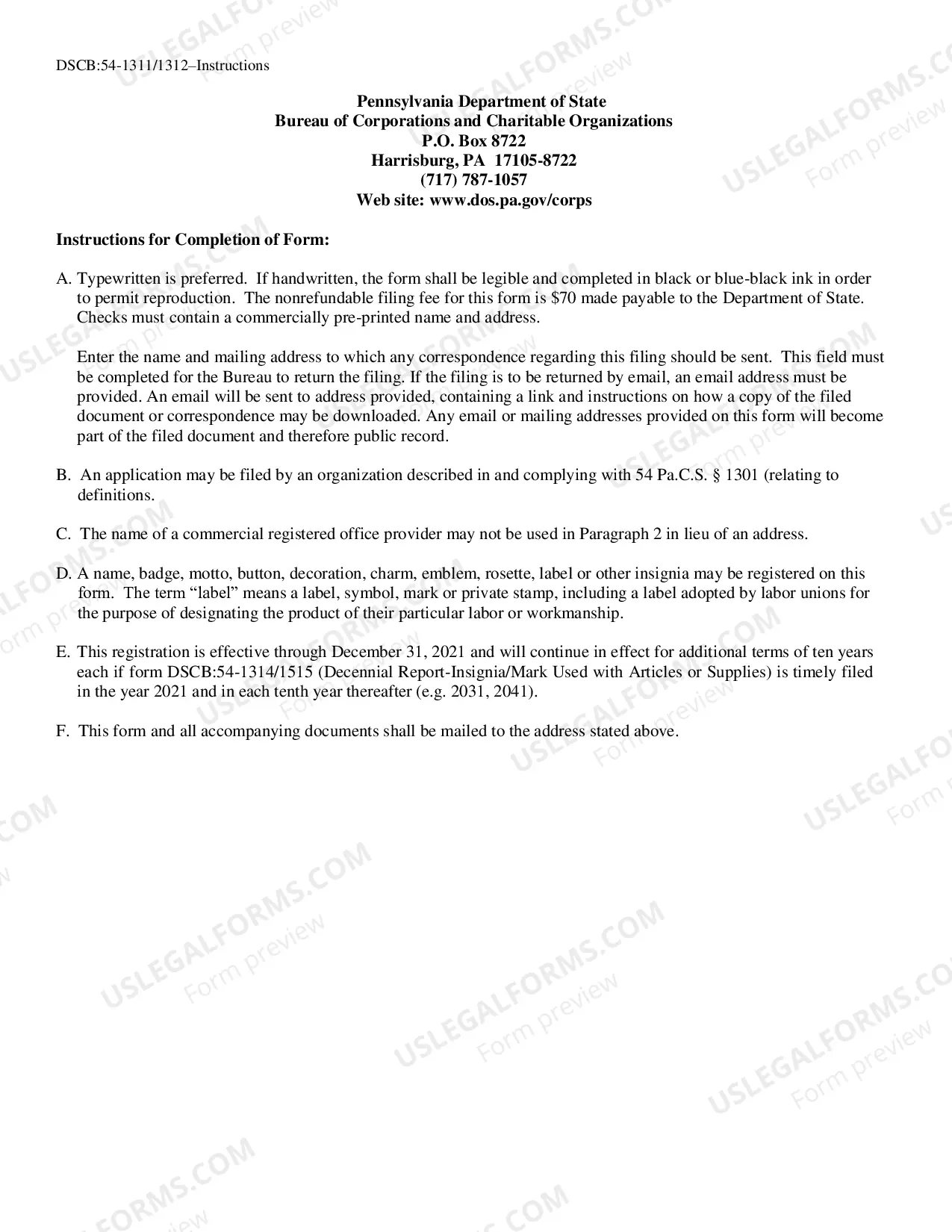 Preview Insignia - Application For Registration, Amendment