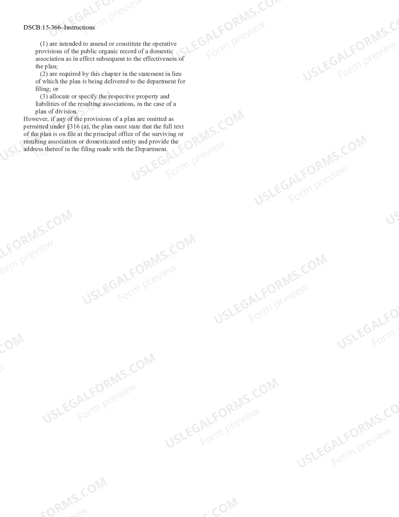 Preview Statement of Division [DSCB:15-366]