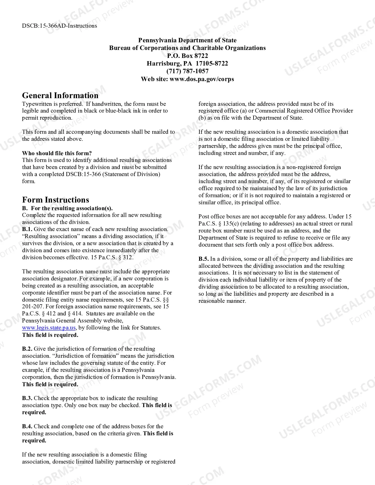 Preview Statement of Division - Addendum [DSCB:15-366AD]