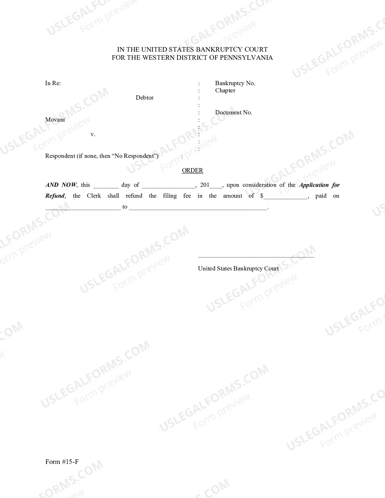 Preview Application For Refund
