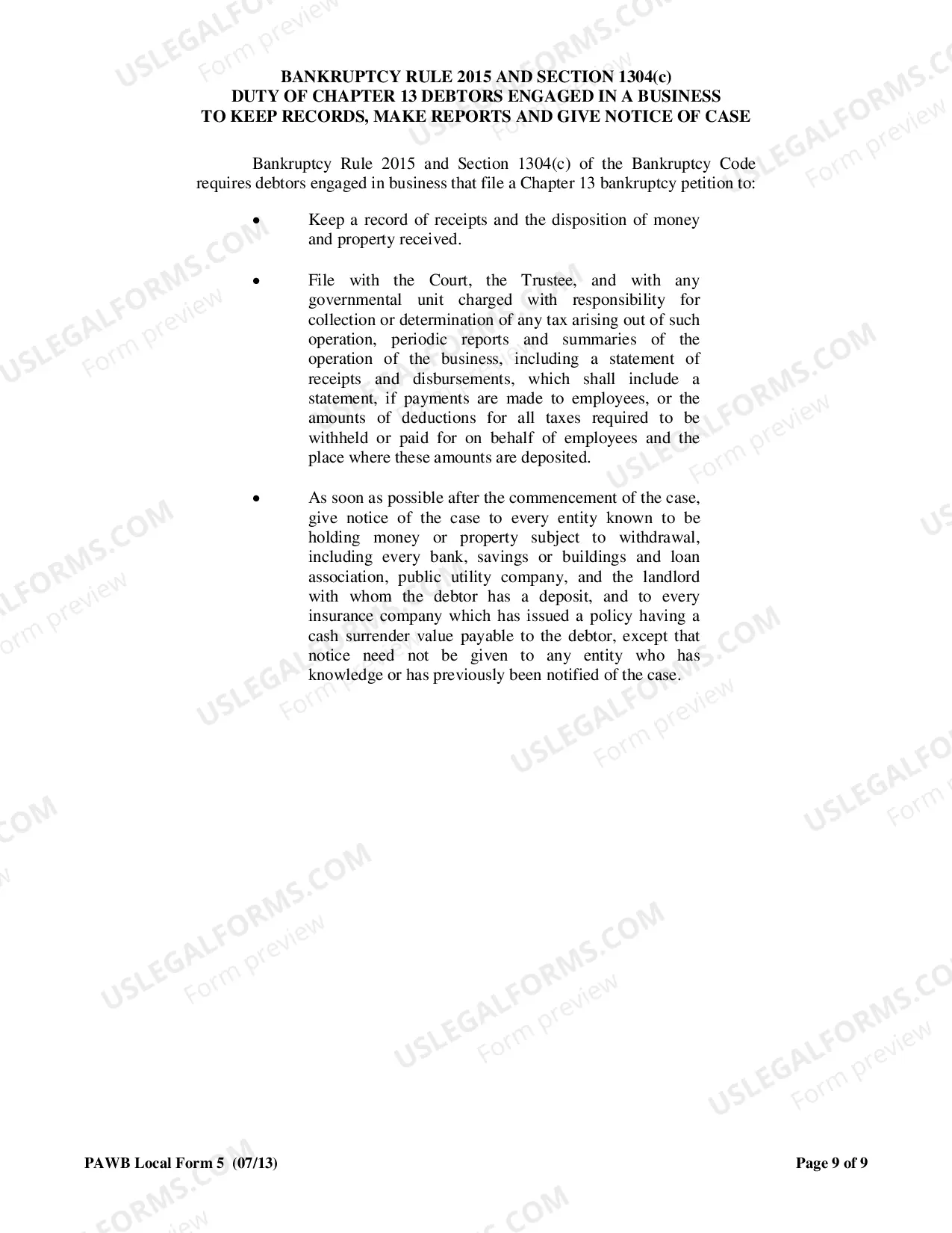 Preview Chapter 13 Business Case Questionnaire