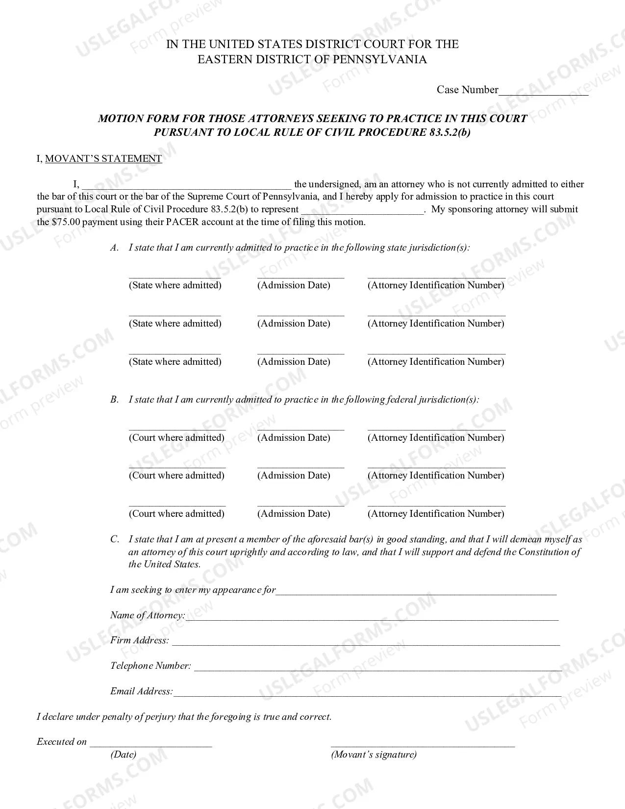Preview Application For Admission