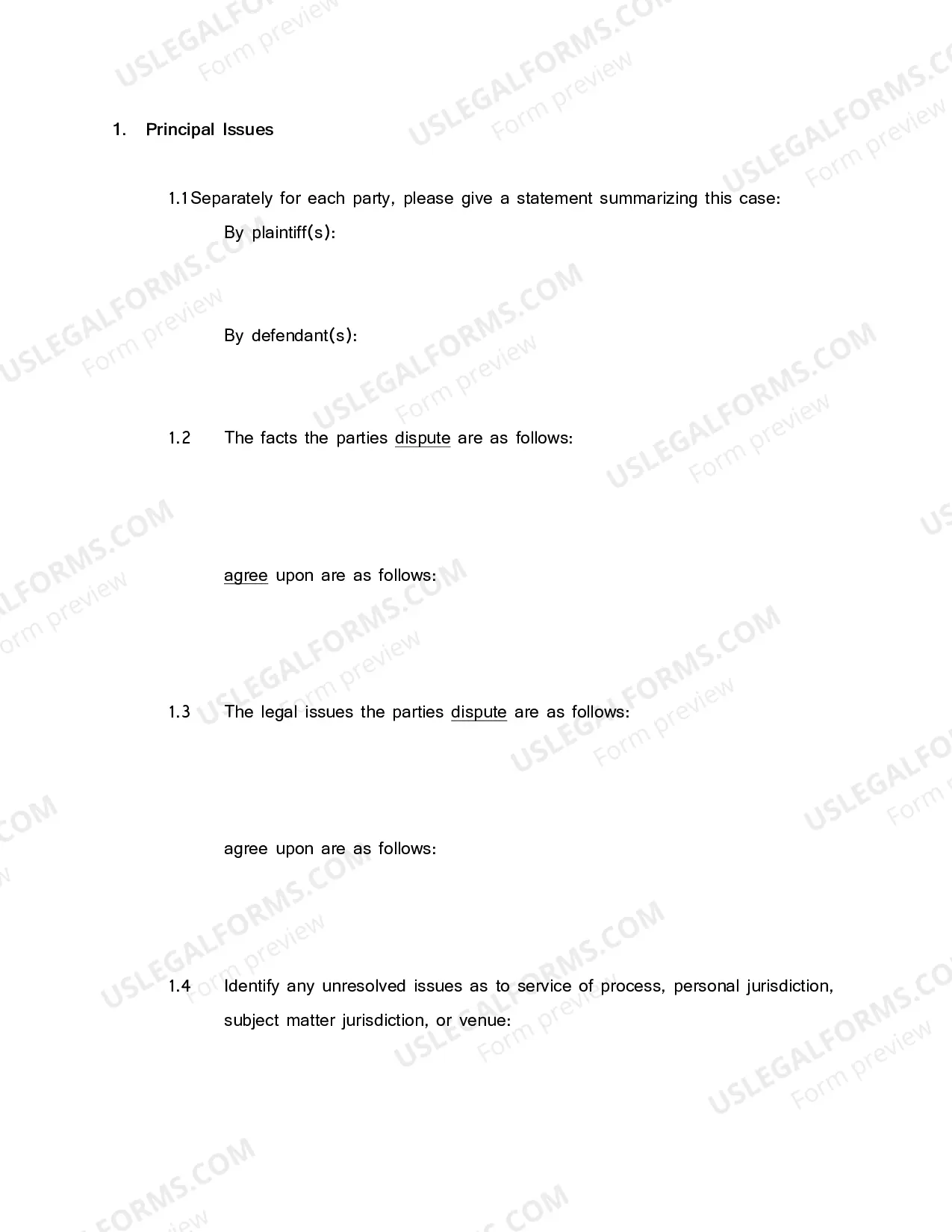 Preview Joint Case Management Plan