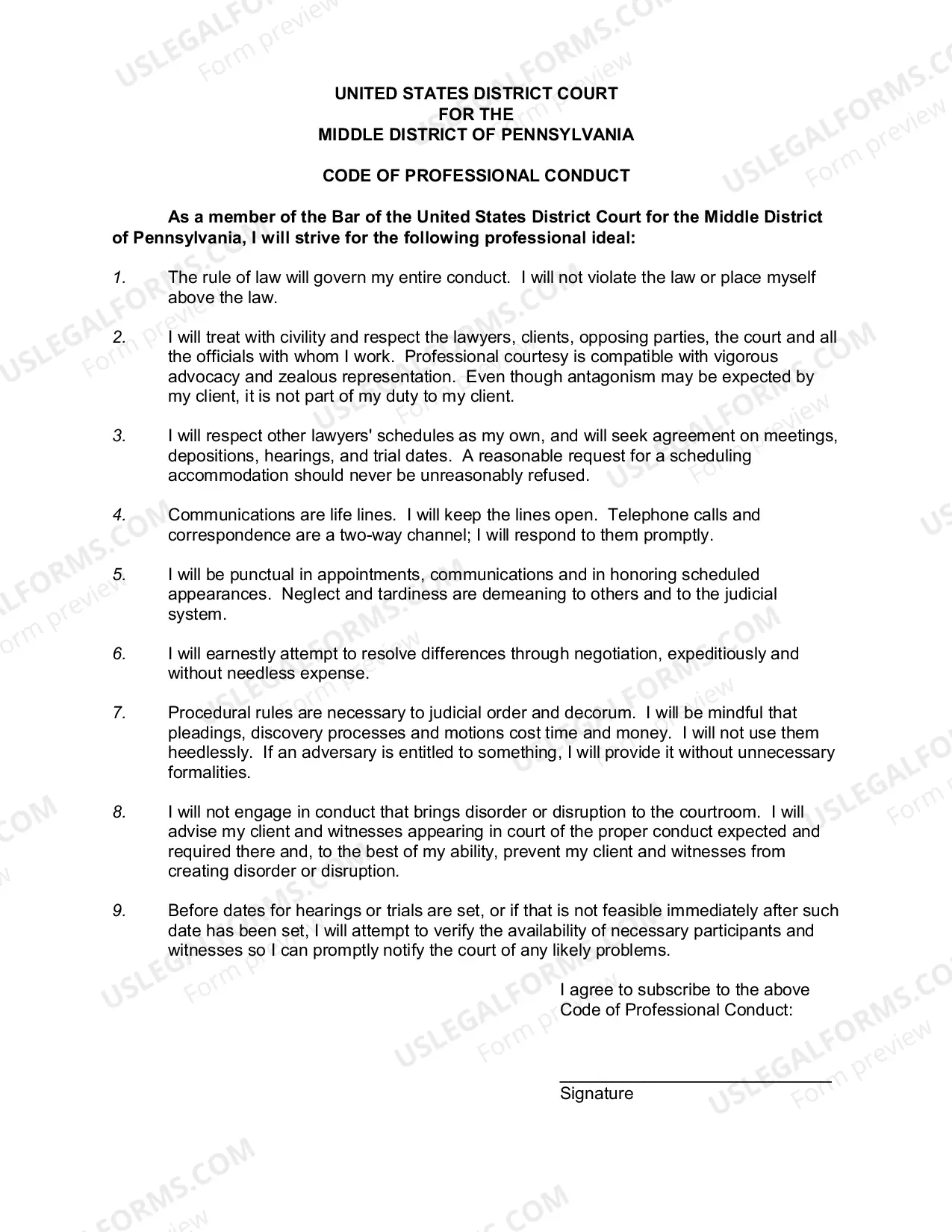 Preview Petition For Admission to Practice