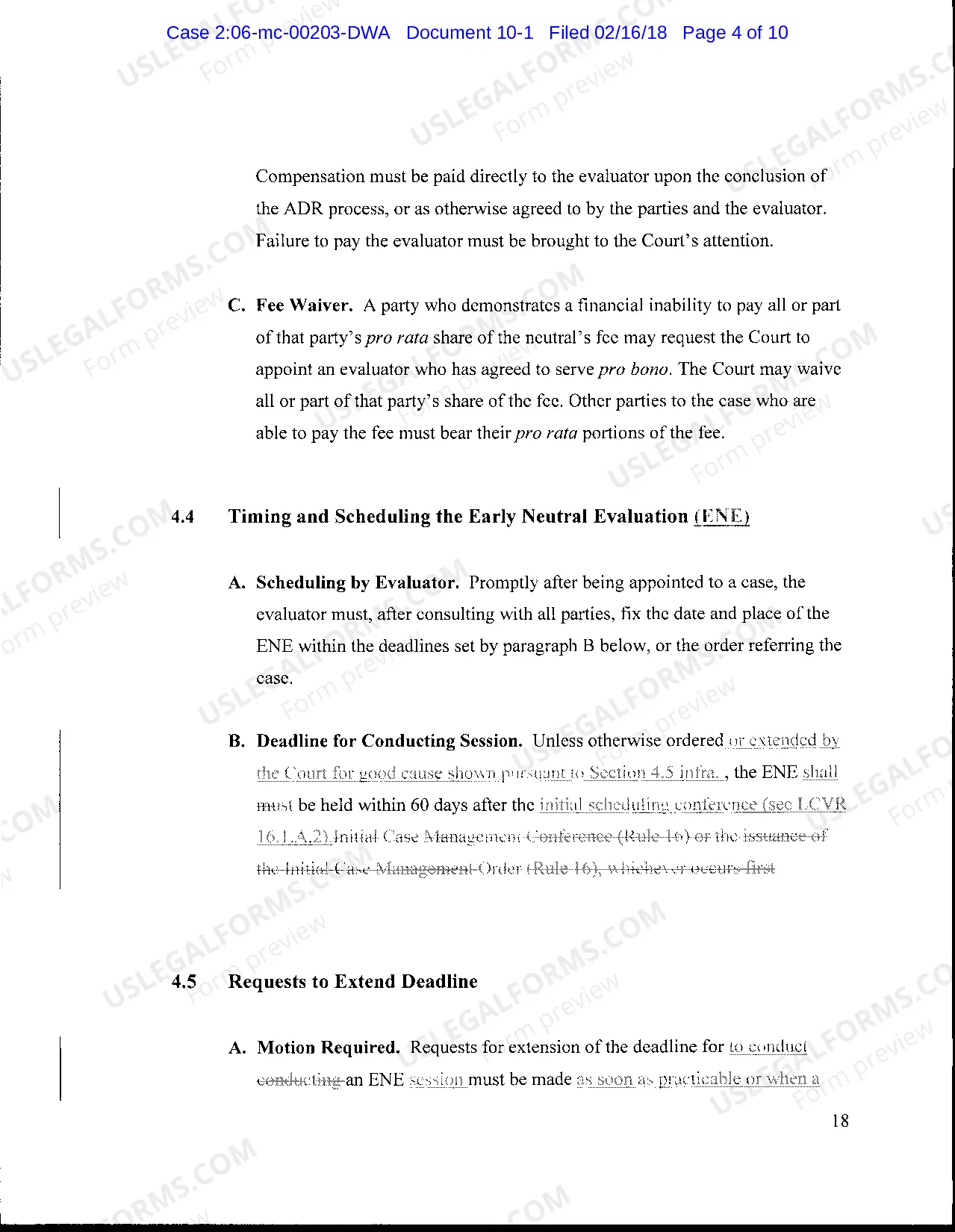 Preview Order updating ADR Policies and Procedures