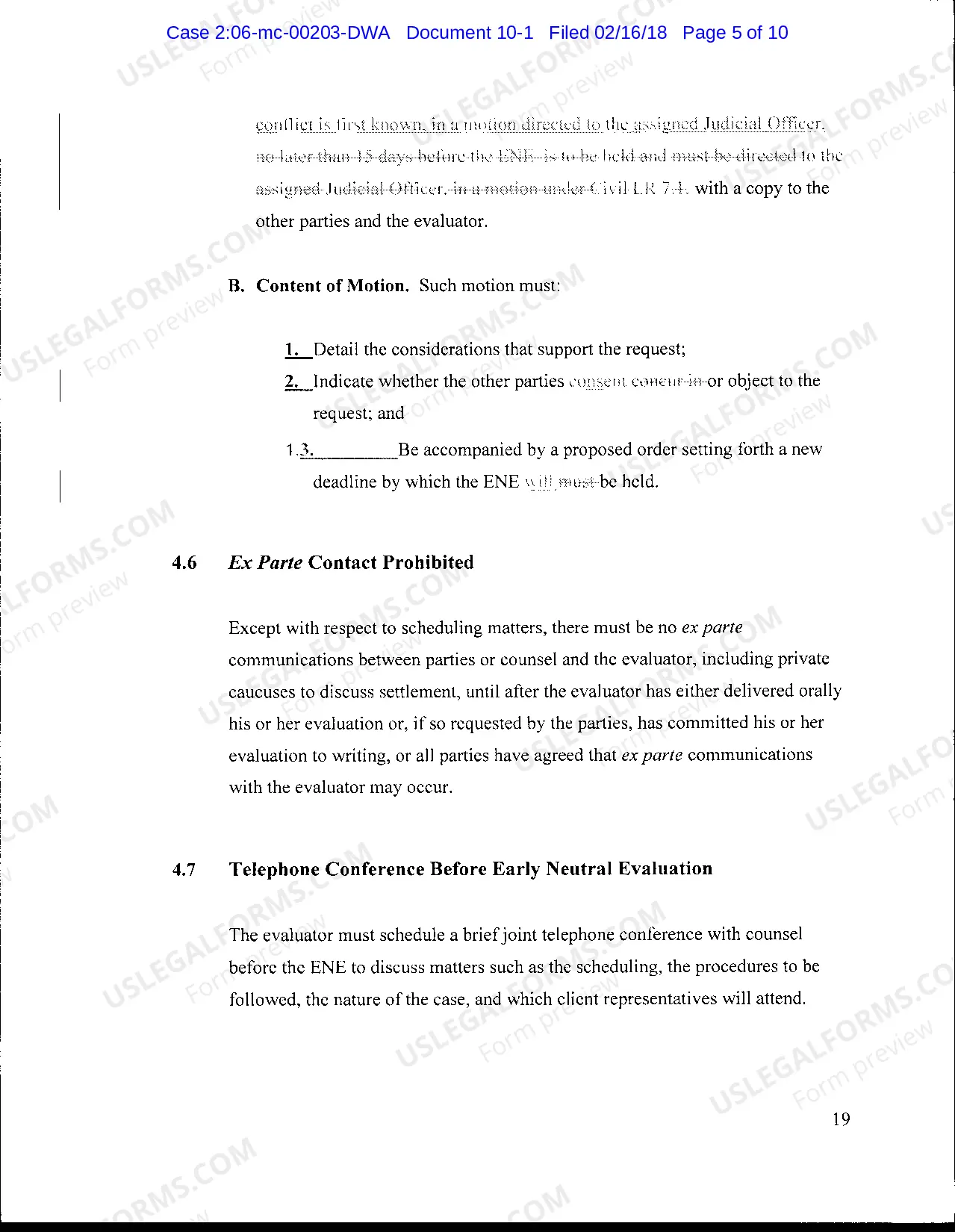 Preview Order updating ADR Policies and Procedures