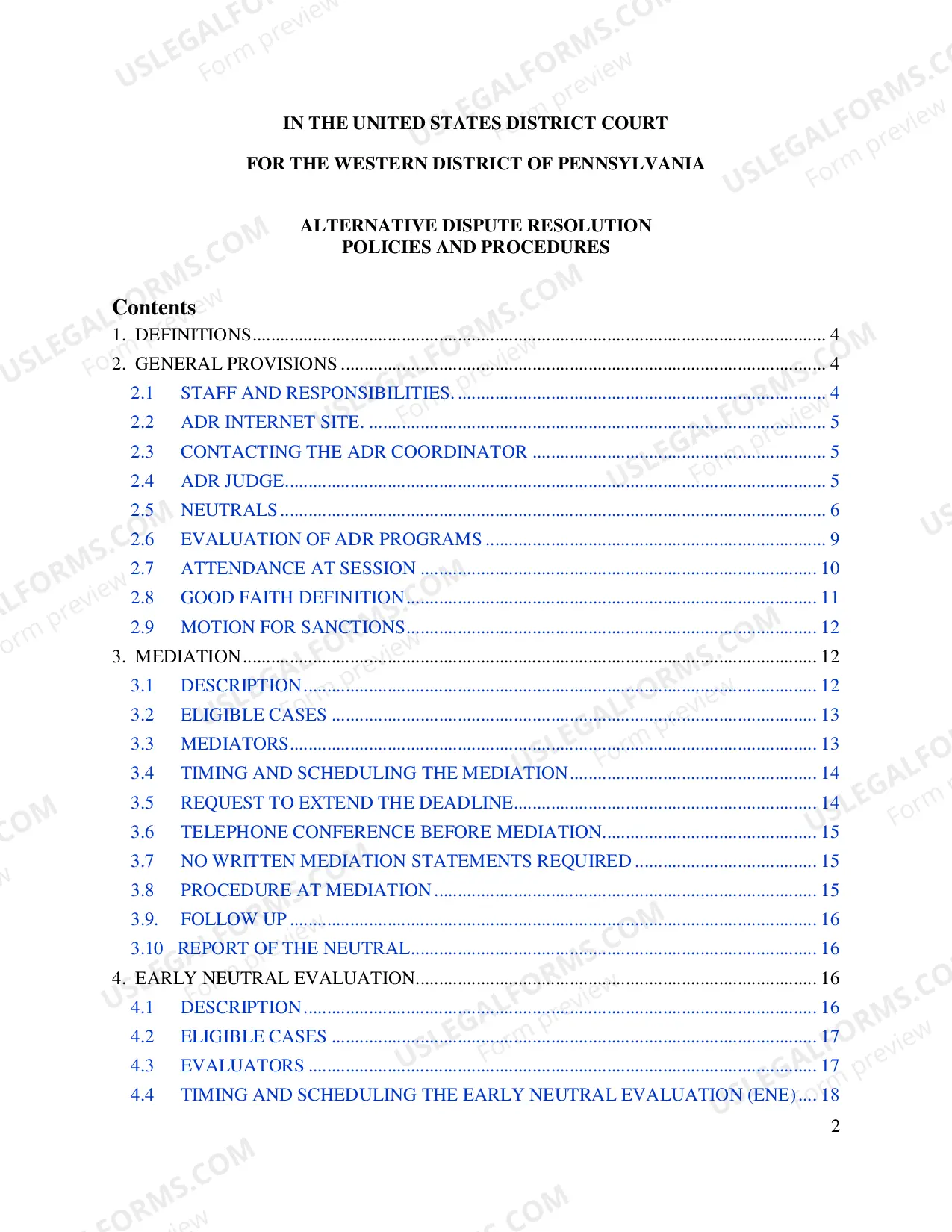 Preview Policies and Procedures