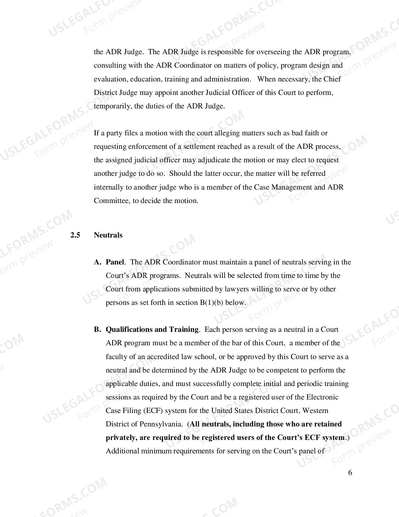 Preview Policies and Procedures
