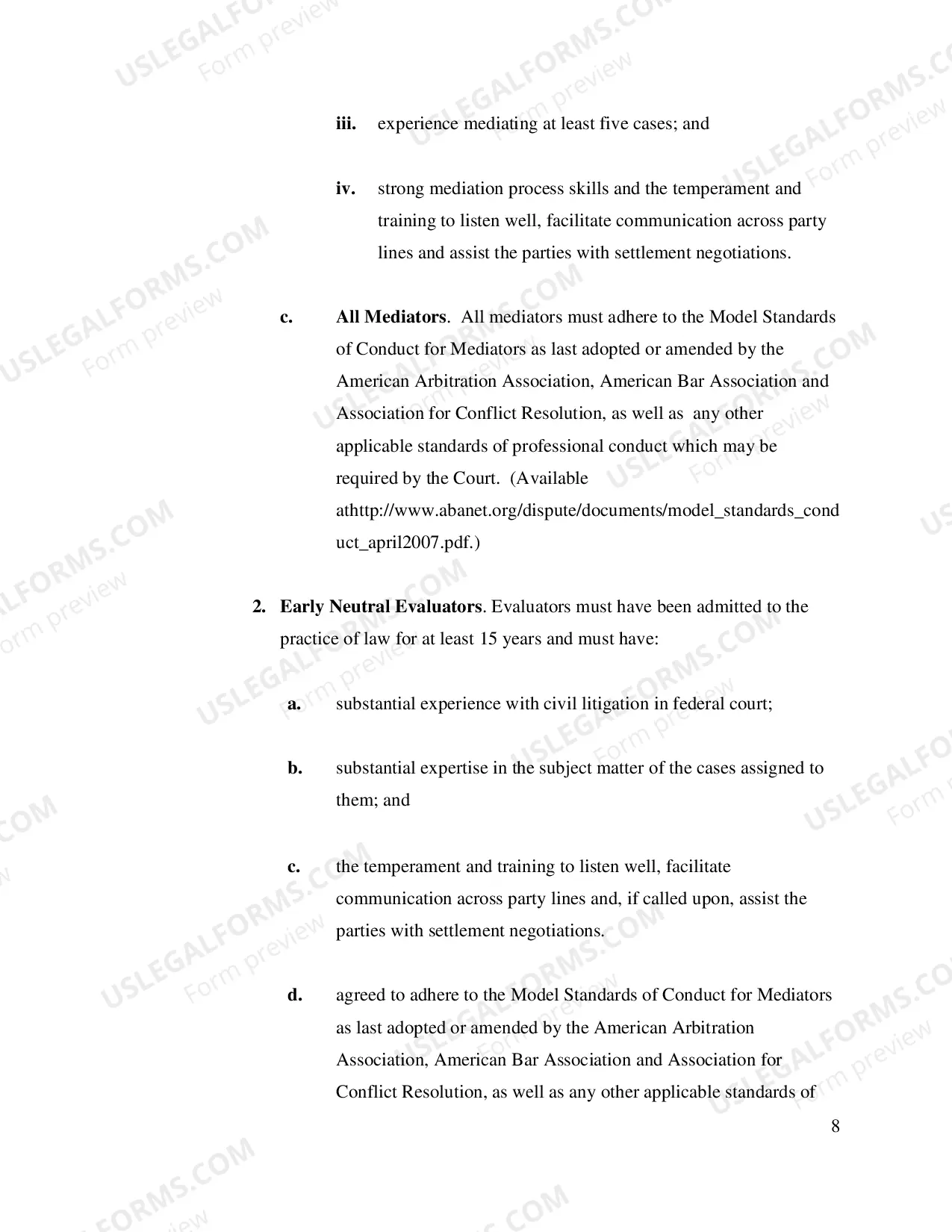 Preview Policies and Procedures