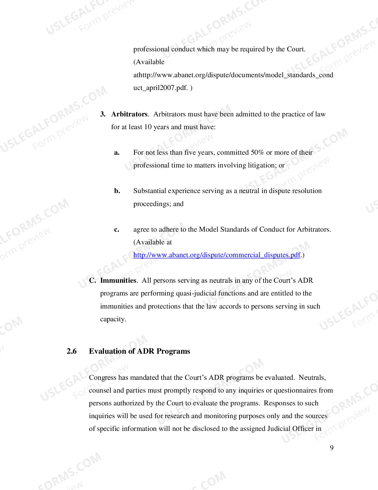 Preview Policies and Procedures